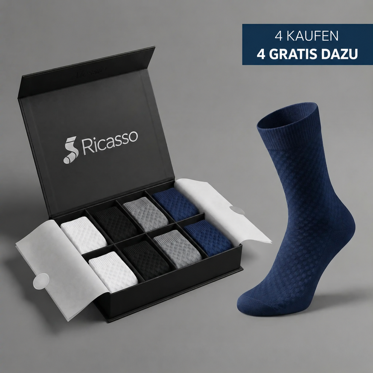 RICASSO BAMBUS SOCKEN PREMIUM