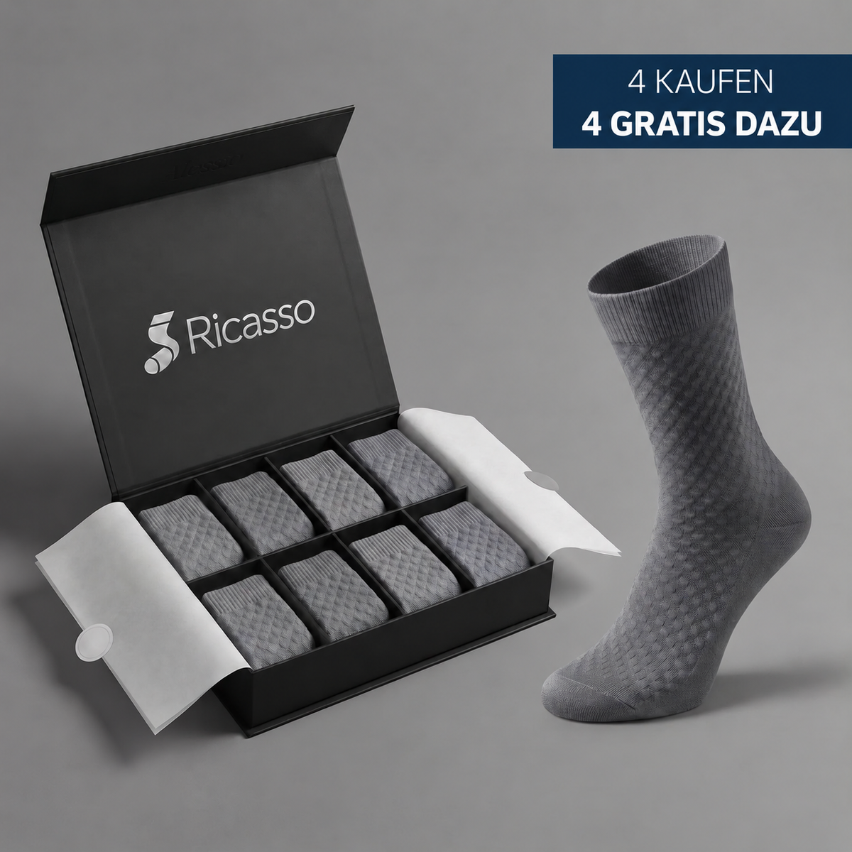 RICASSO BAMBUS SOCKEN PREMIUM